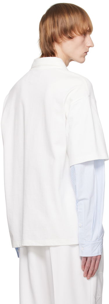 Polo skjorte Feng Chen Wang Feng Chen Wang Layered Polo Hvid | FMS15PL01, 2