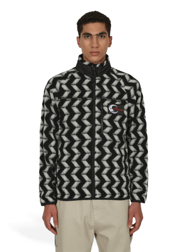 Jakke Pleasures Drifter Fuzzy Jacket Sort | P22F011 BLACK