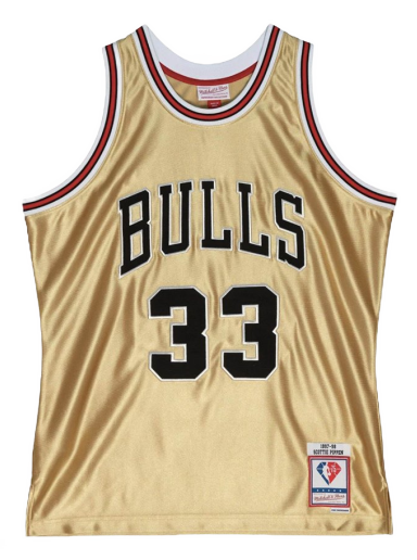 Jersey Mitchell & Ness Chicago Bulls Scottie Pippen 75th Swingman Jersey Metalisk | SMJY4398-CBU97SPIGOLD