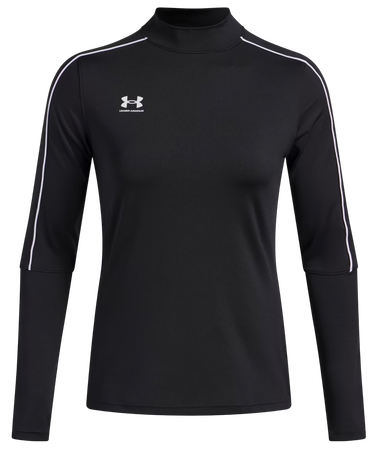 T-shirt Under Armour Challenger Midlayer Mock Neck Long-Sleeve Top with Piping Detail and Thumbholes Sort | 6004072-001, 2
