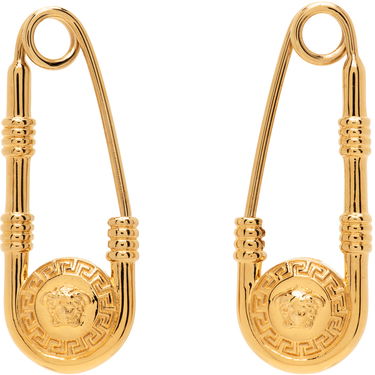Øreringe Versace Safety Pin Earrings Beige | 1004827_1A00620, 0