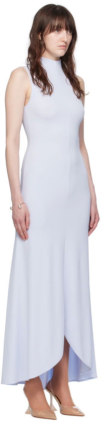Kjole Courrèges Mock Neck Maxi Dress Blå | 224JRO425JS0066, 1