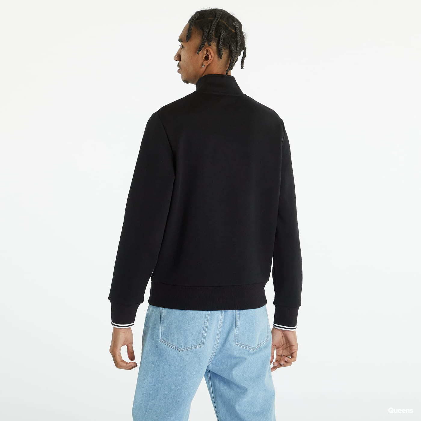 Sweatshirt Fred Perry Half Zip Sweat Sort | M3574-102, 1