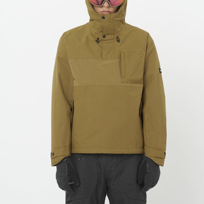 Parka Salomon Venom Hooded Technical Anorak Brun | LC2609800, 0