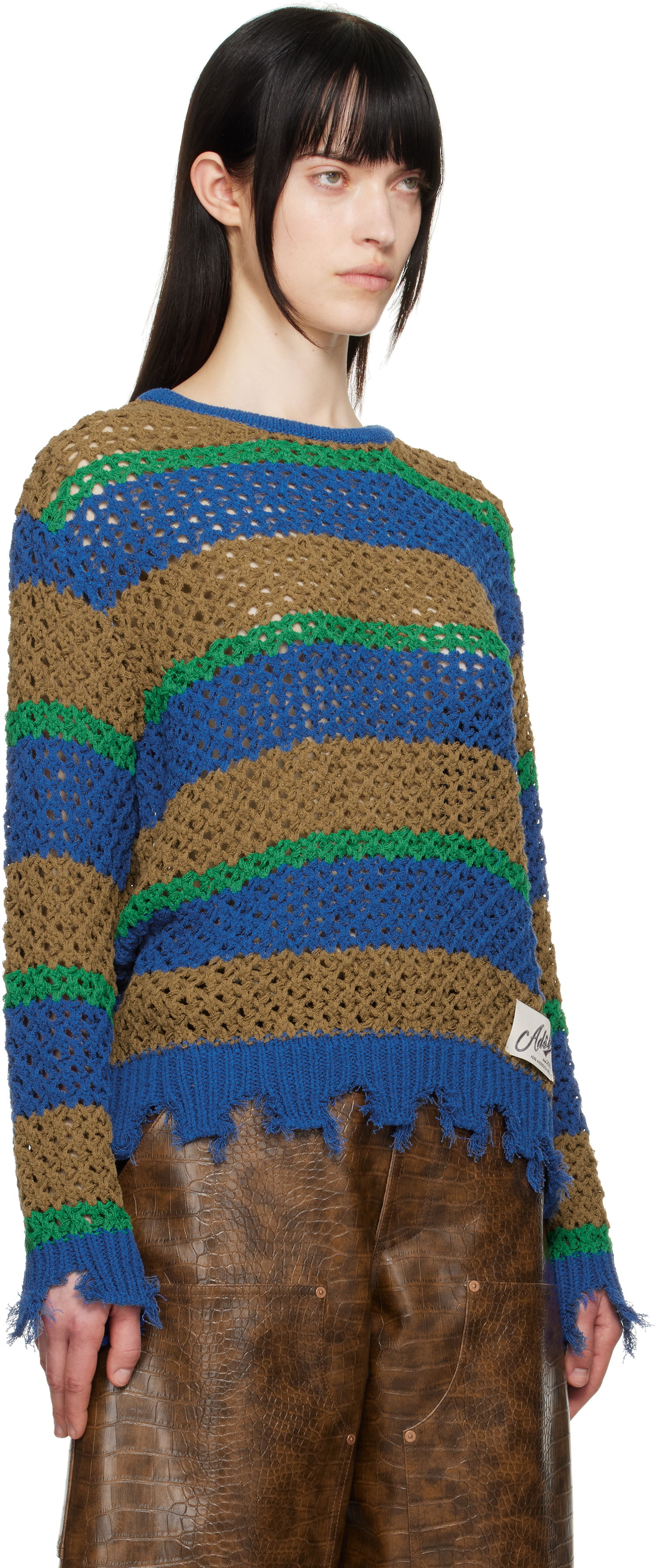 Sweater Andersson Bell Andersson Bell Damaged Stripe Knit Sweater Flerfarvet | atb1239u, 1