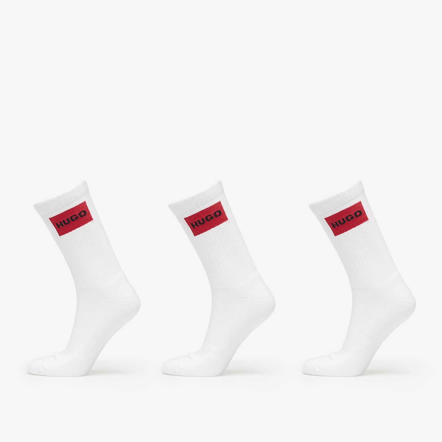 Undertøj og sokker BOSS Hugo Men-H-3-Pack Qs Rib Label Cc White Hvid | 50531515-100, 0