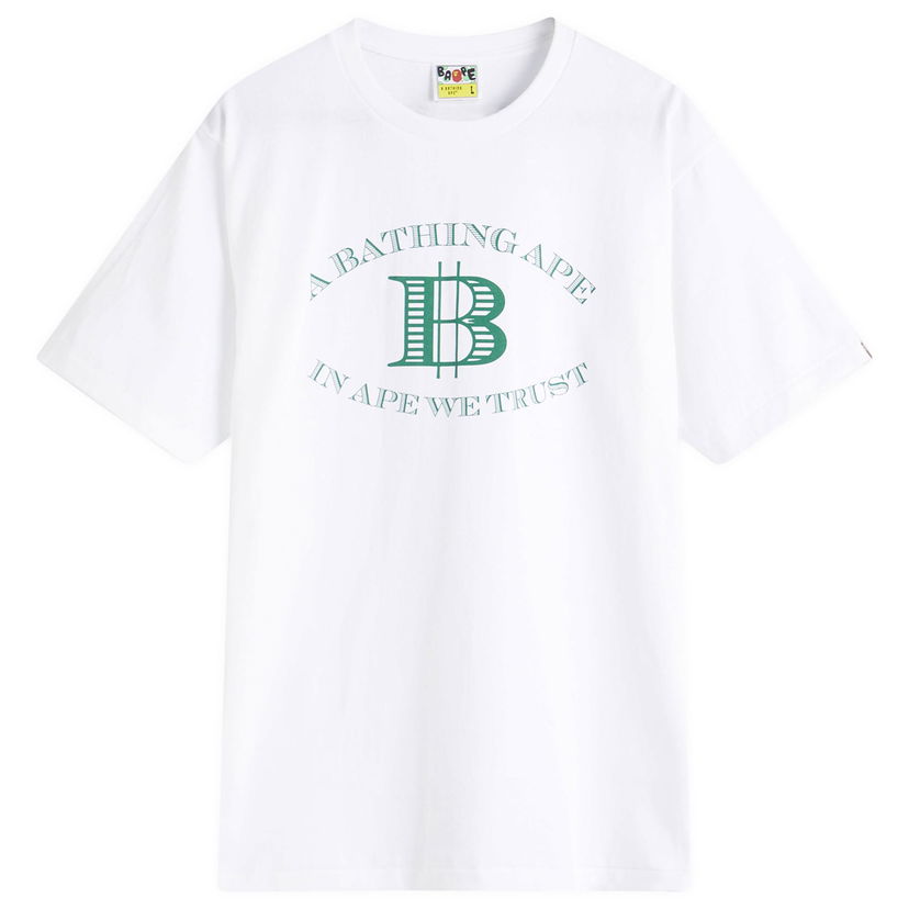 T-shirt BAPE Money B Logo Graphic T-Shirt, Size Large Hvid | 001TEL301058M-WHT