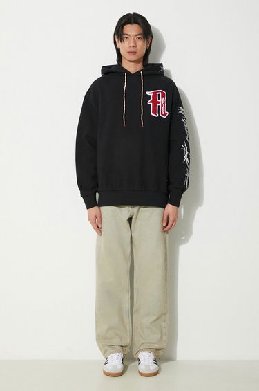 Sweatshirt Aries Nothing Matters Embroidered Hoodie Sort | SUAR20011X, 1