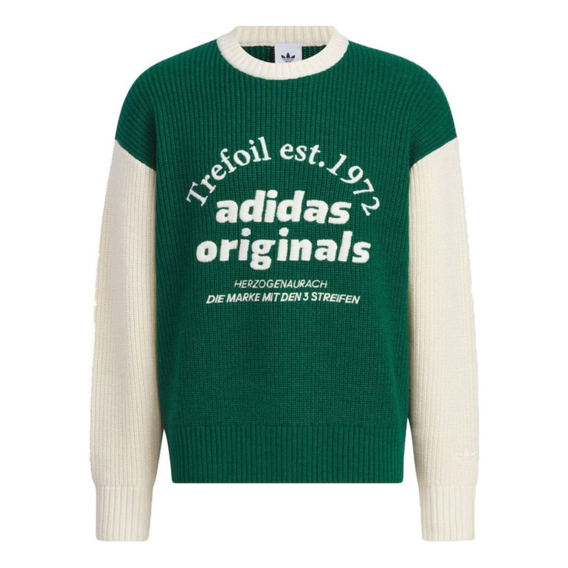 Sweater adidas Originals Classic Sports Sweater Grøn | IW6288