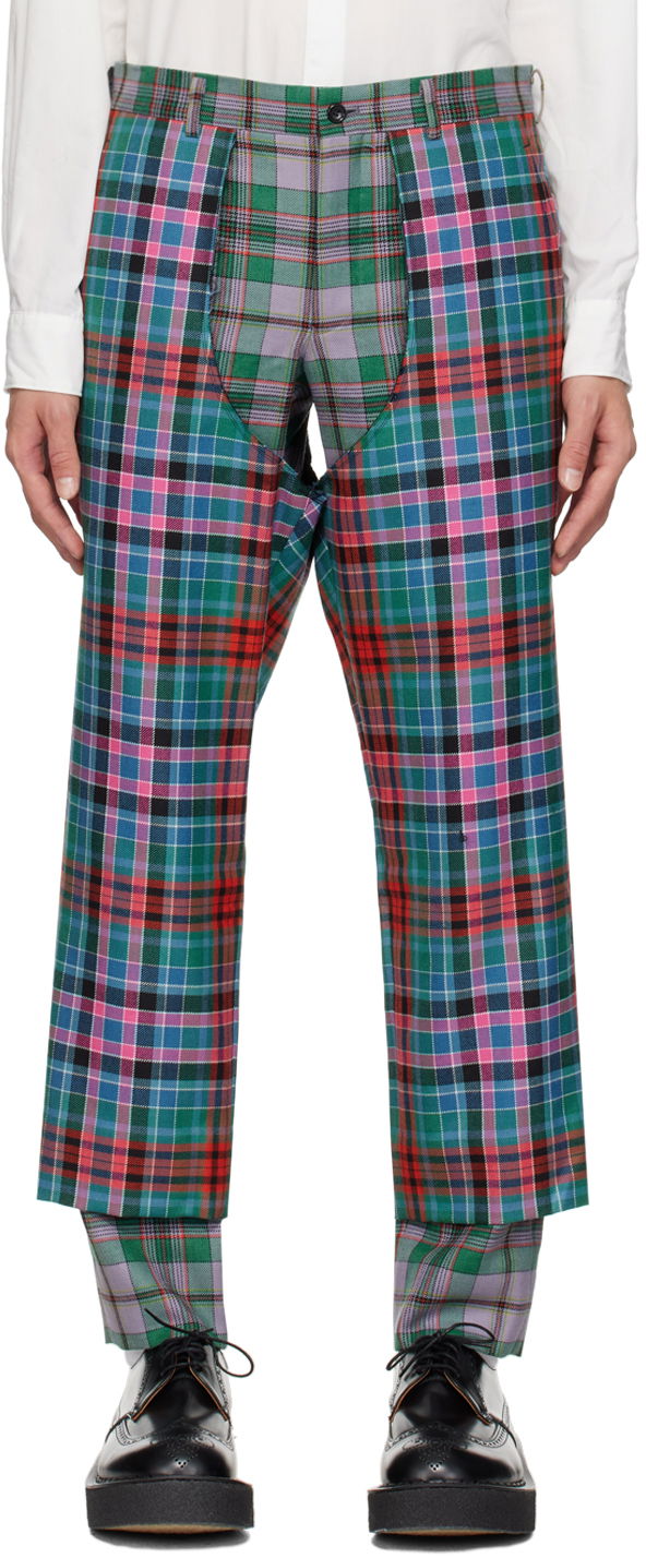 Bukser Comme des Garçons Comme des Garçons Homme Plus Tartan Chaps Trousers Flerfarvet | PL-P013-051-1-1