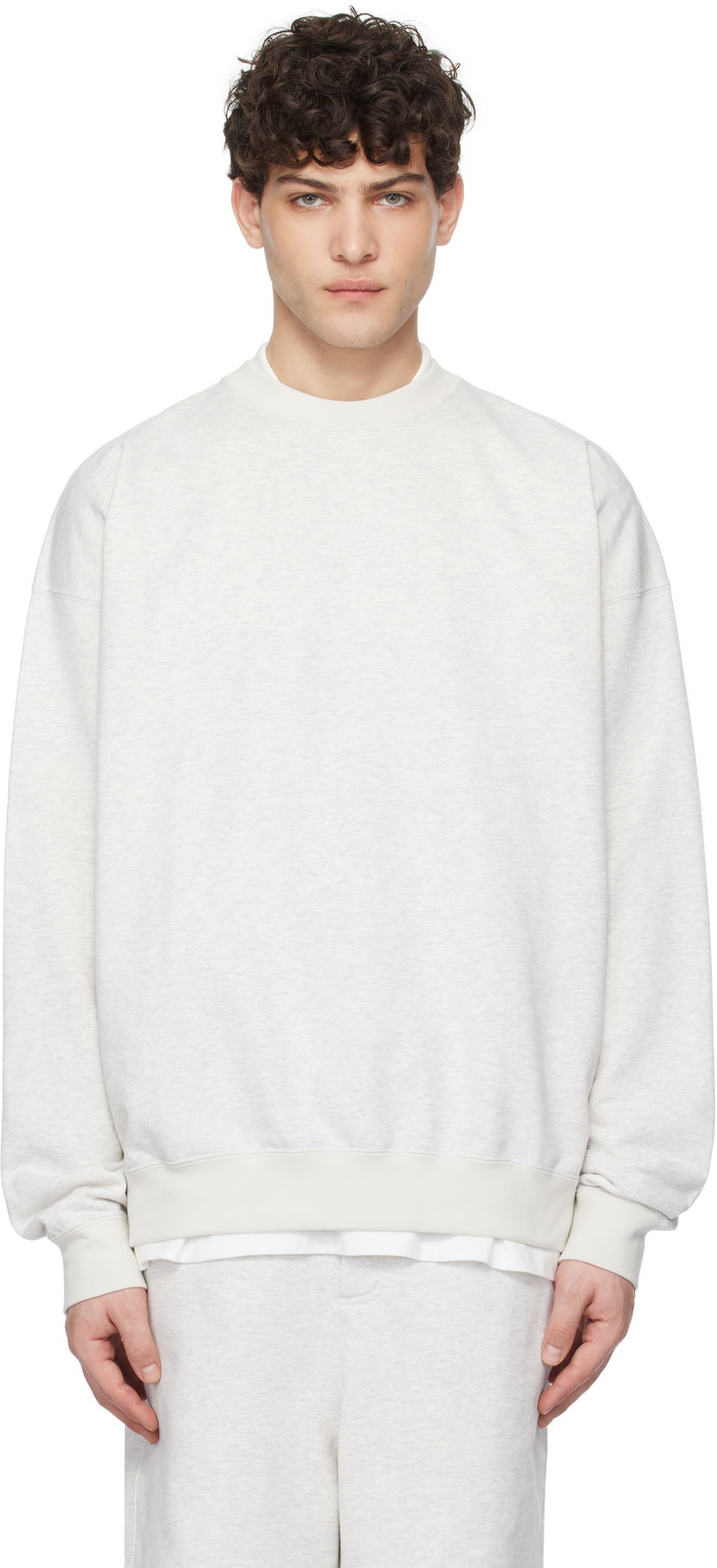 Sweatshirt Y-3 Y-3 French Terry Crew Sweatshirt Grå | JM7874