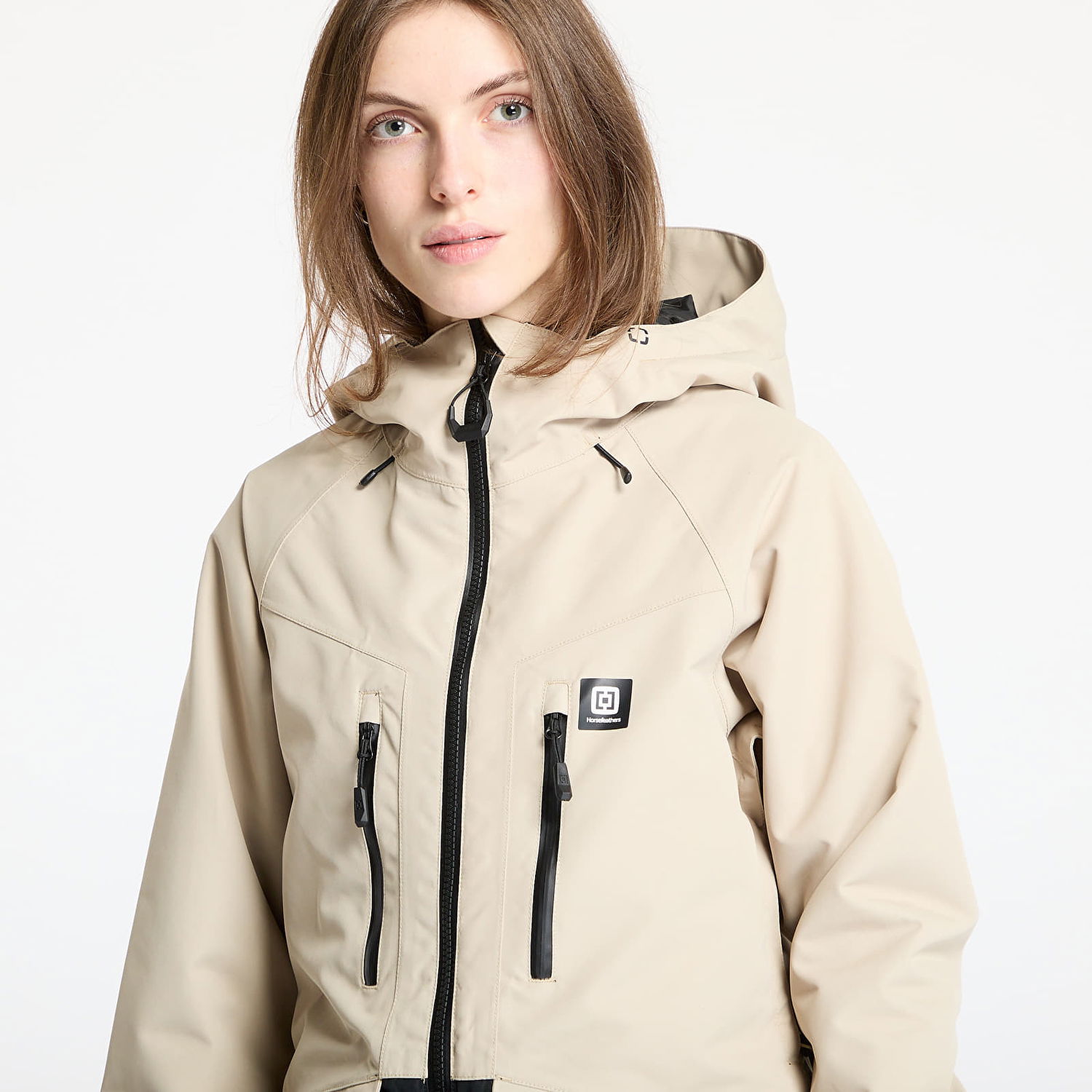 Parka Horsefeathers Larra II Women's Snowboard Jacket Beige | OW210K, 1
