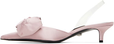 Sneakers og sko Versace Satin Slingback Heels With Bow Detail Lyserød | 1015424_1A08415_1PT2P, 2