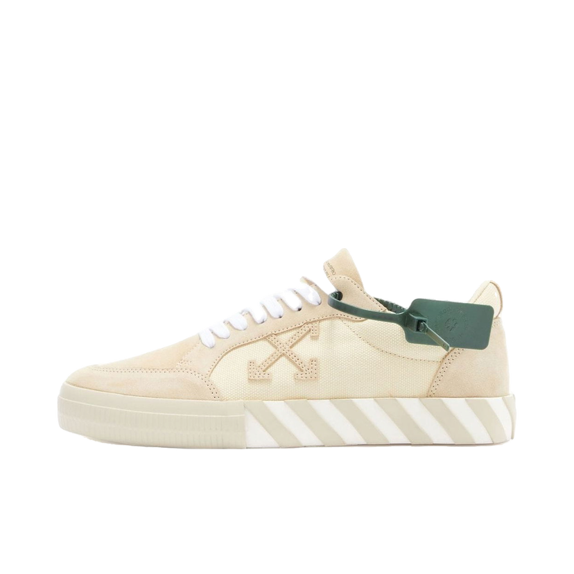 Sneakers og sko Off-White Low Vulcanised Canvas Suede Sneaker Beige | OMIA085S22LEA0016161