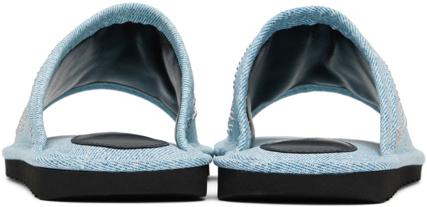 Tilbehør BY FAR BY FAR Ari Stud Slides Blå | 23CRARSDNMSTD, 1