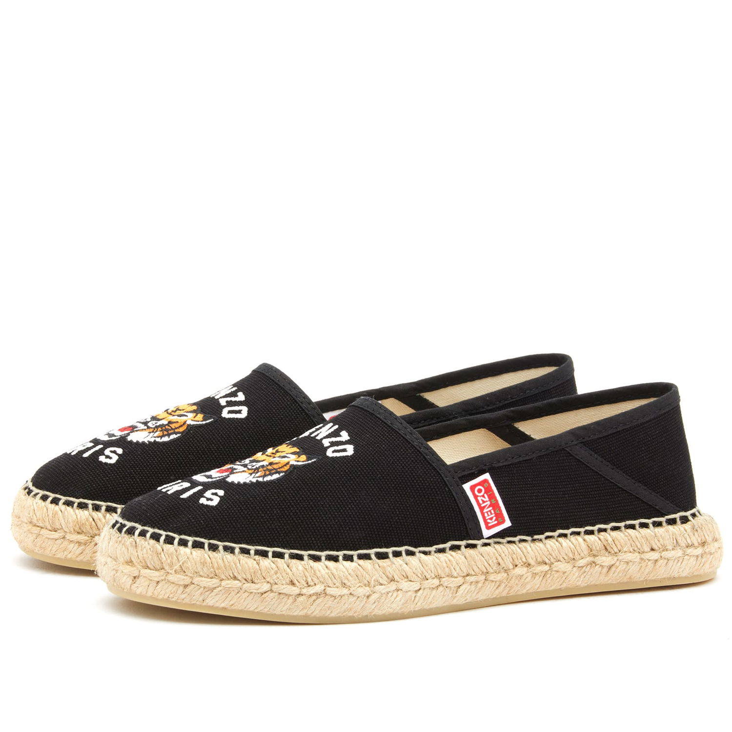 Sneakers og sko KENZO Women's Tiger Espadrille Shoes Black Sort | FE52ES020F81-99, 0