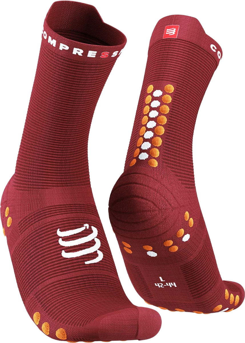 Sokker Compressport Pro Racing Socks v4.0 Run High Socks Rød | xu00046b-309, 0