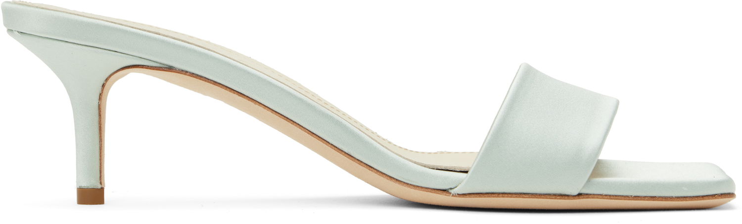 Tilbehør Aeyde Aeyde Ilvy Satin Mules Grøn | A11-HS-GAIS55TB155-SS25-1017-013, 0