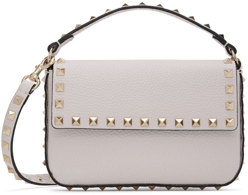 Håndtaske Valentino Garavani Pink Mini Rockstud Bag Lyserød | 4W0P0W07VSH, 0