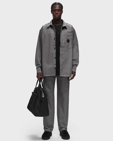 Skjorte Carhartt WIP Menard Herringbone Shirt Jacket - Grey Rinsed Grå | I033577-9102, 1