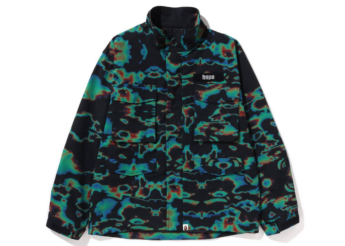 Jakke BAPE Thermography Loose Fit M-65 Jacket Grøn | 1J30-140-009, 0