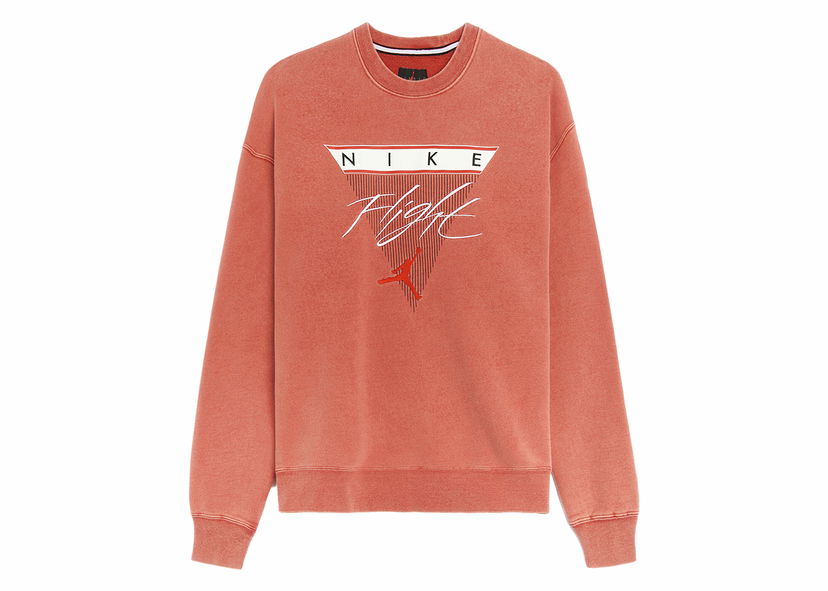T-shirt Jordan Jordan Flight Fleece Sweatshirt Red Rød | CW8369-687
