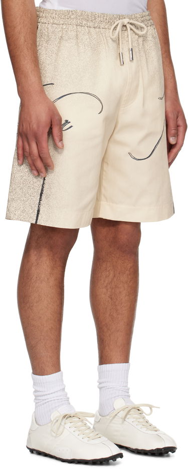 Shorts Jean Paul Gaultier Jean Paul Gaultier 'The Multi-Tattoo' Shorts Beige | 25/34-U-SH042-D503-030030, 1