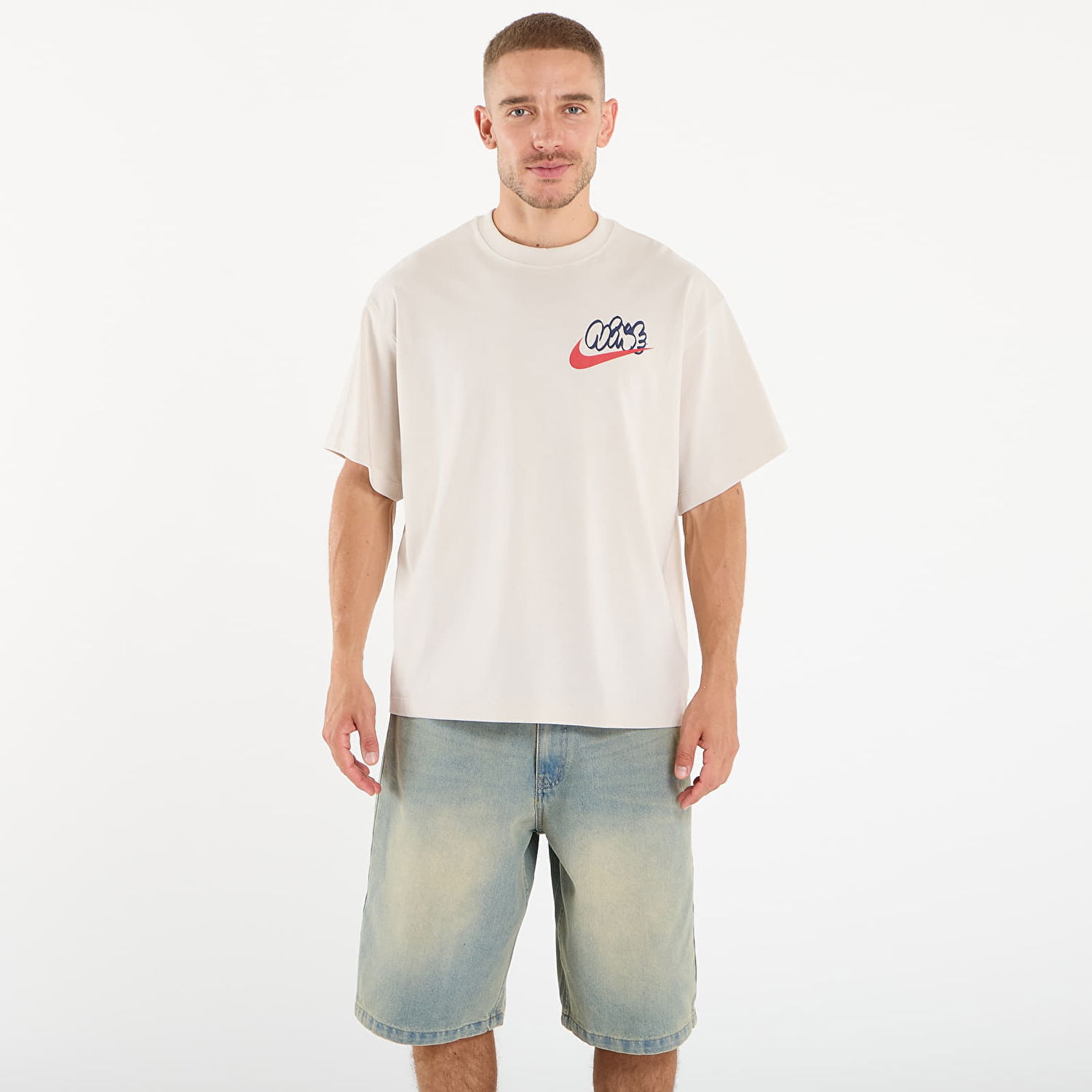 T-shirt Nike Nike Solo Swoosh T-Shirt Beige | IH4294-104, 0