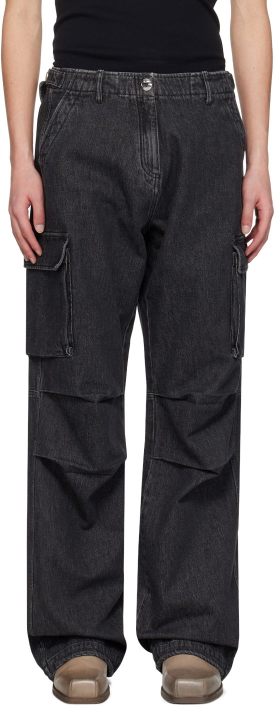 Cargo bukser Coperni Coperni Relaxed Fit Cargo Denim Jeans Sort | COPP40852MEN