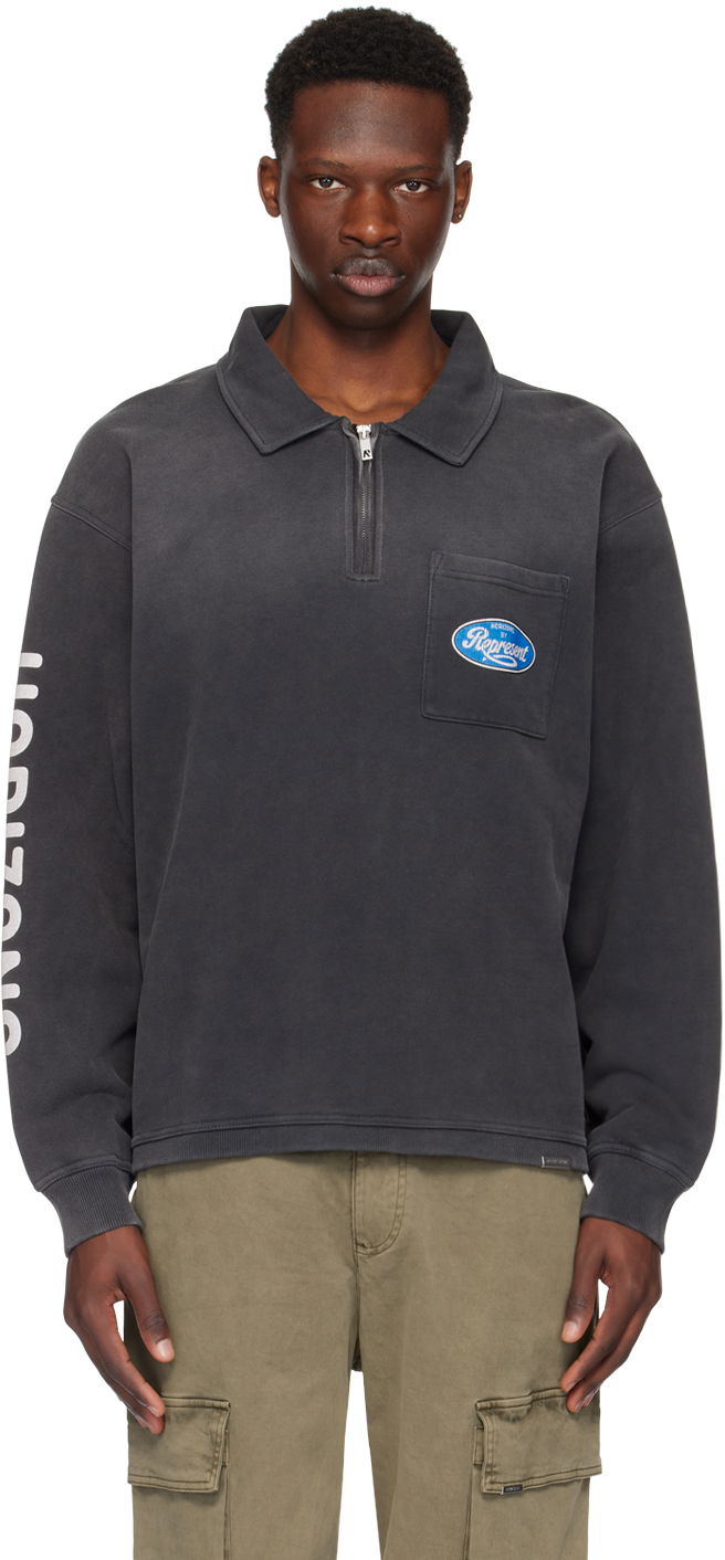 Sweatshirt Represent Clo Represent Black Classic Parts Sweatshirt Sort | MLM404-444