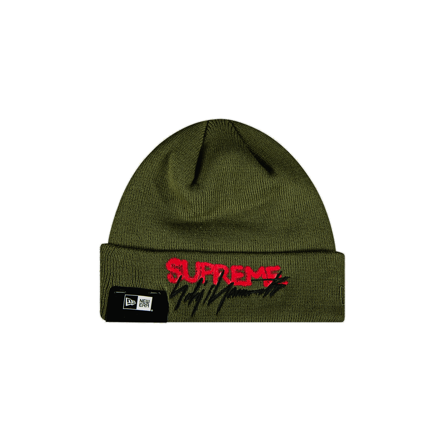 Beanie Supreme Yohji Yamamoto x New Era Beanie Grøn | FW20BN5 OLIVE, 0
