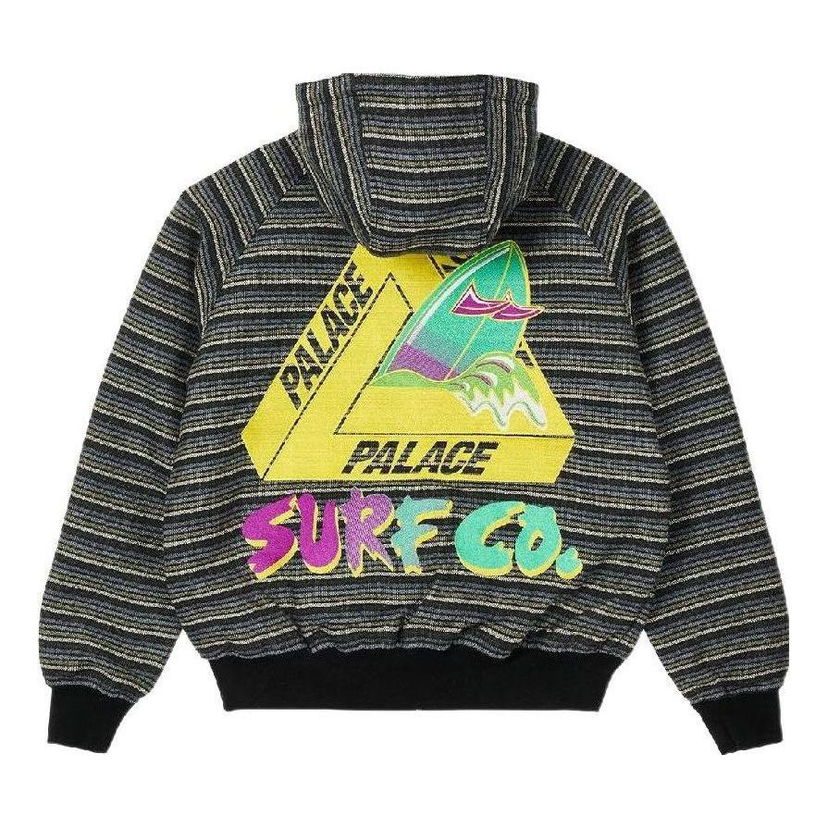 Sweatshirt Palace Palace Surf Co. Print Striped Jacket Sort | P22JK120