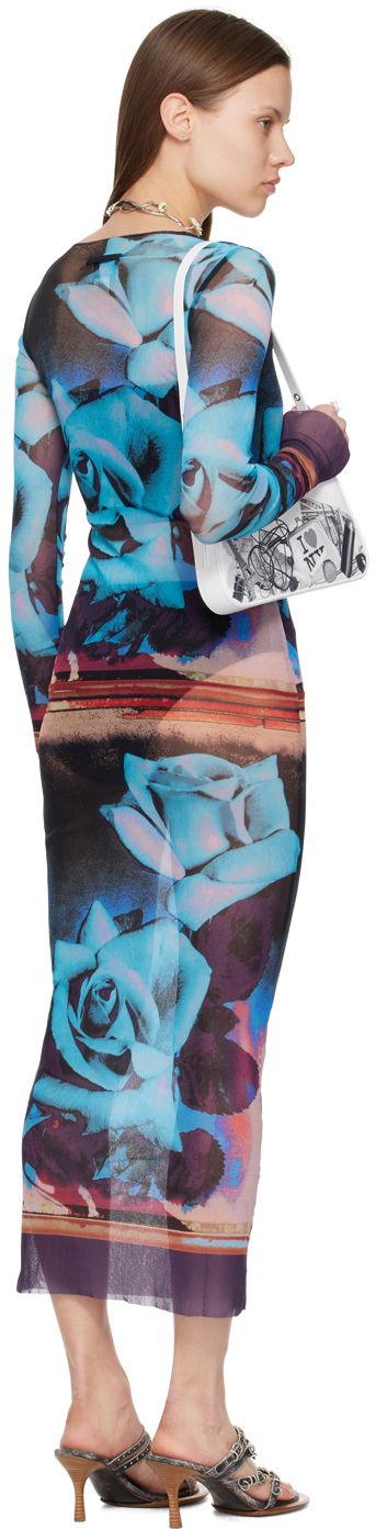 Kjole Jean Paul Gaultier Jean Paul Gaultier Roses Print Maxi Dress Flerfarvet | 24/25-F-RO090-T547-275020, 2