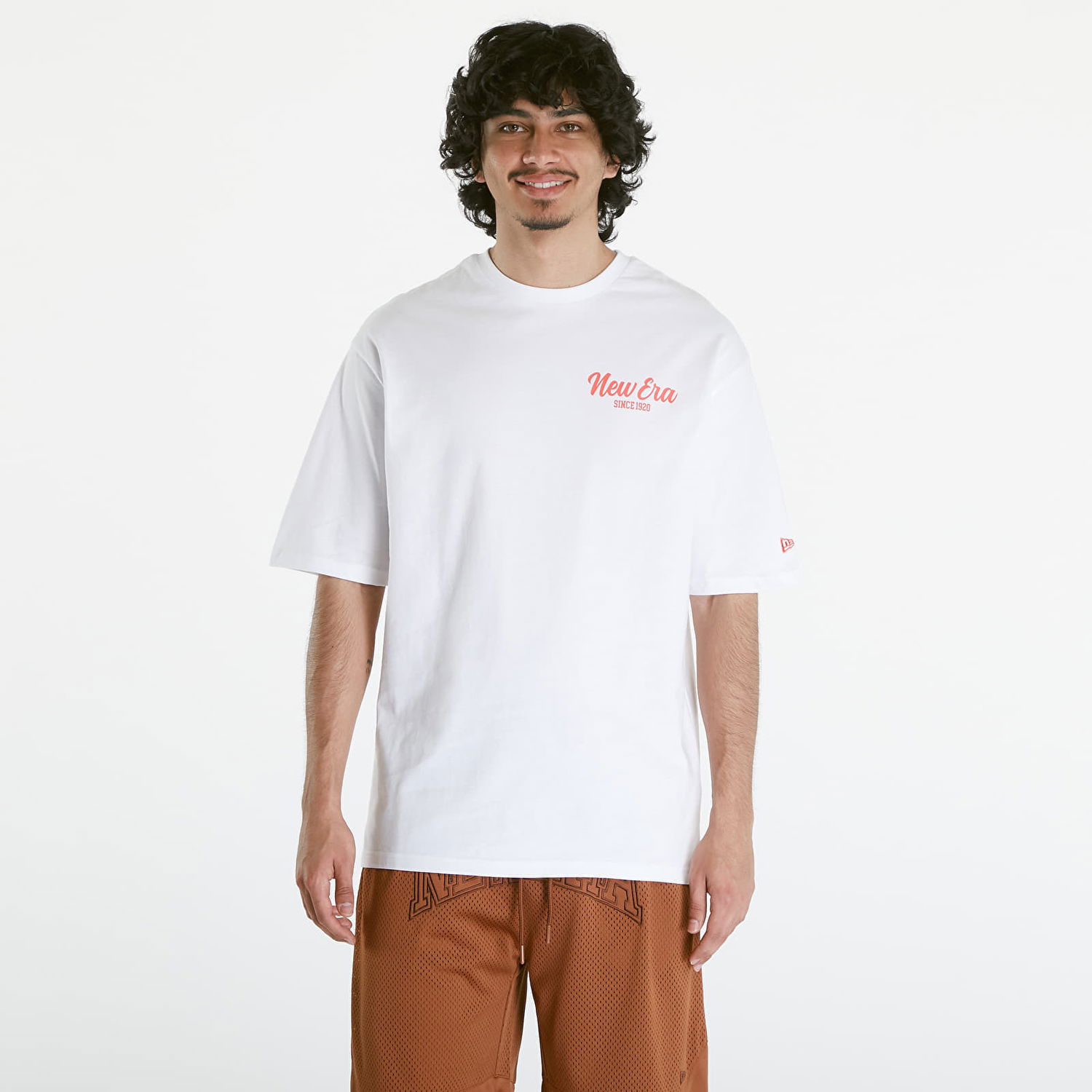 T-shirt New Era Cactus Graphic OS Tee UNISEX White/ Lvr Hvid | 60435398, 0
