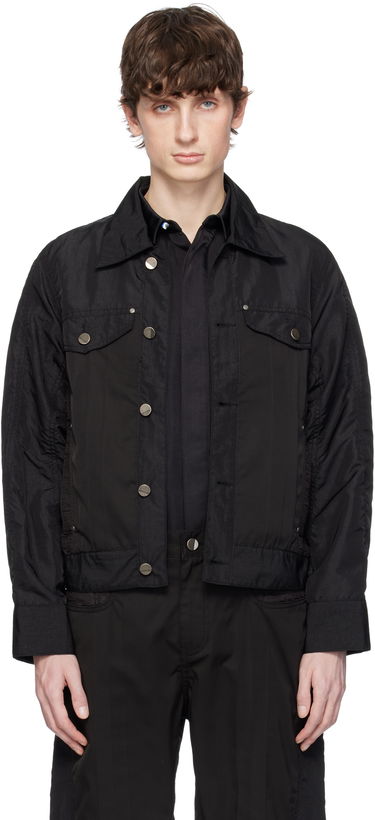 Jakke ADER ERROR ADER error 0104 Snap Button Jacket Sort | BO01SSJK0104BK, 0