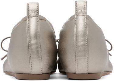 Kjole Simone Rocha Simone Rocha Classic Pleated Ballerina Flats Metalisk | RMP23 0797, 1