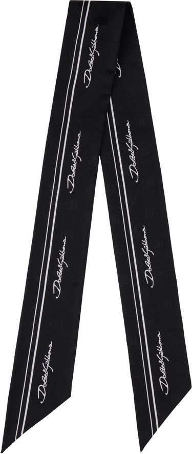 Tørklæde Dolce & Gabbana Twill Headscarf Sort | FS215A GDCQO, 0