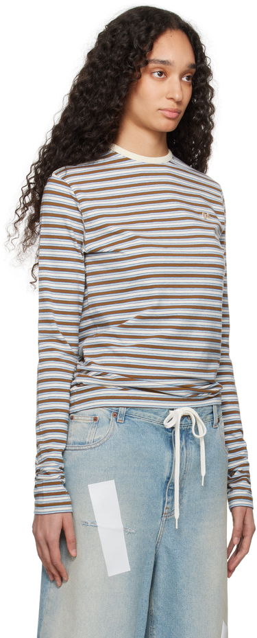 T-shirt ERL ERL Striped Long Sleeve T-Shirt Flerfarvet | ERL10T010, 4