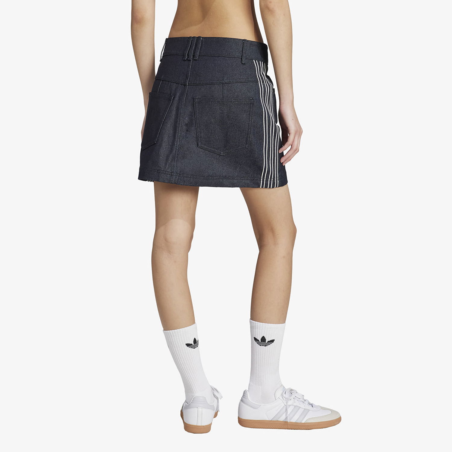 Nederdel adidas Originals Denim Skirt Blå | JJ3147, 1