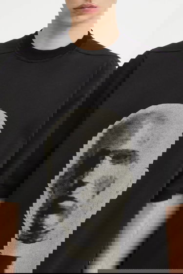 T-shirt Rick Owens Rick Owens DRKSHDW Jumbo T-Shirt with Print Sort | DU02E7274.RIGEP1, 3