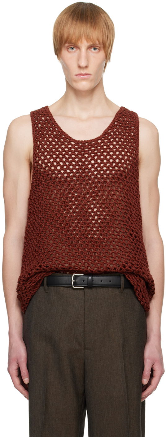 Tanktop The Row Knitted Tank Top Rød | 449-Y156