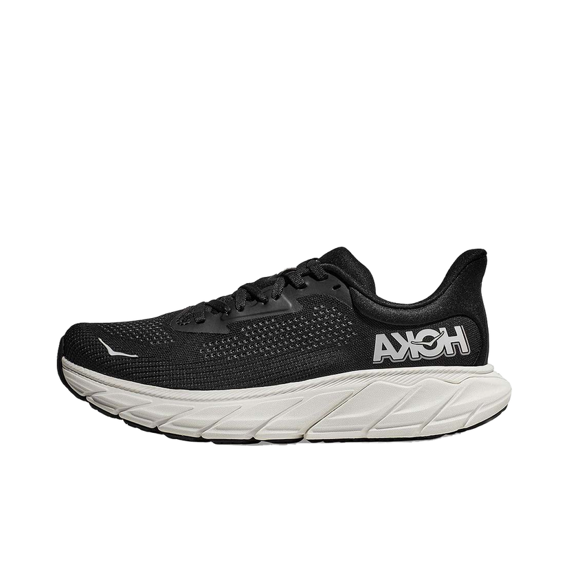 Løbe Hoka One One Arahi 7 Black White Sort | 1147850-BWHT