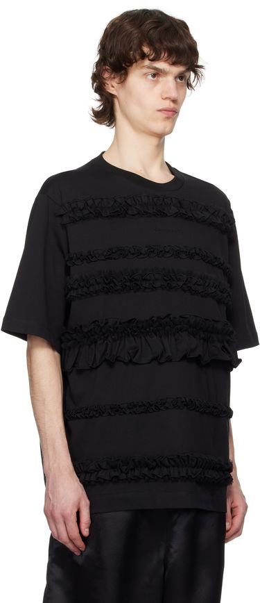 T-shirt Simone Rocha Simone Rocha Ruffle Frill T-Shirt Sort | 5325 0553, 1