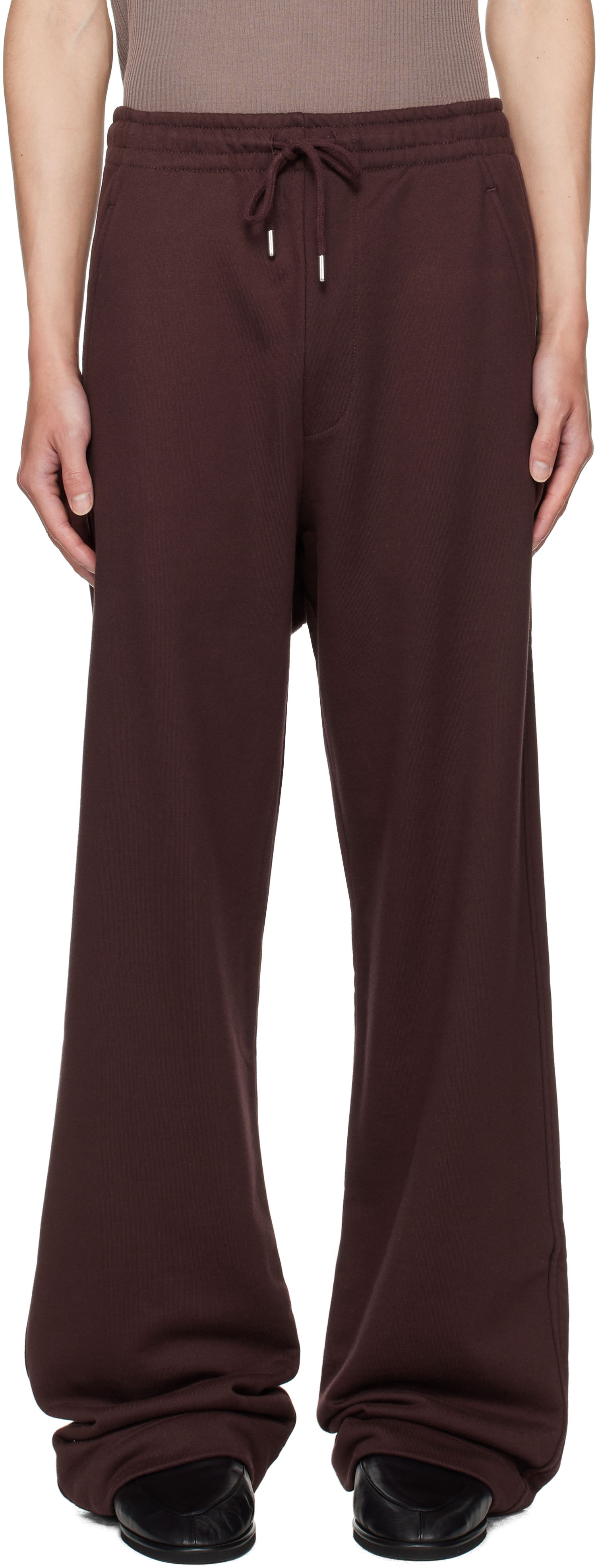 Joggingbukser Dries Van Noten Dries Van Noten Drawstring Sweatpants Brun | 252-021156-2611, 0