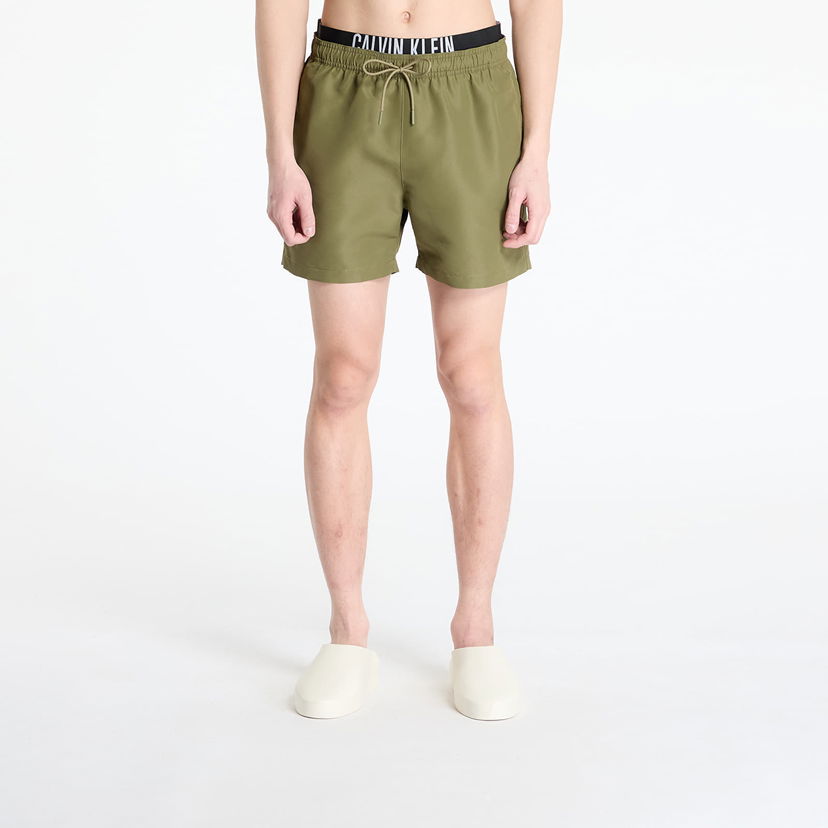 Badetøj CALVIN KLEIN Calvin Klein Jeans Medium Double WB Boardshorts Grøn | KM0KM01093 LB6