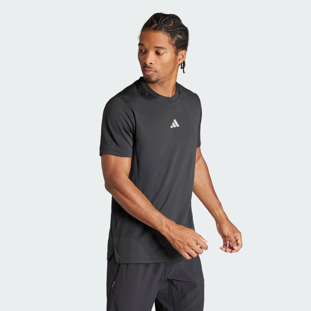 T-shirt adidas Performance Designed for Training HIIT Workout HEAT.RDY Tee Grå | IS3739, 1