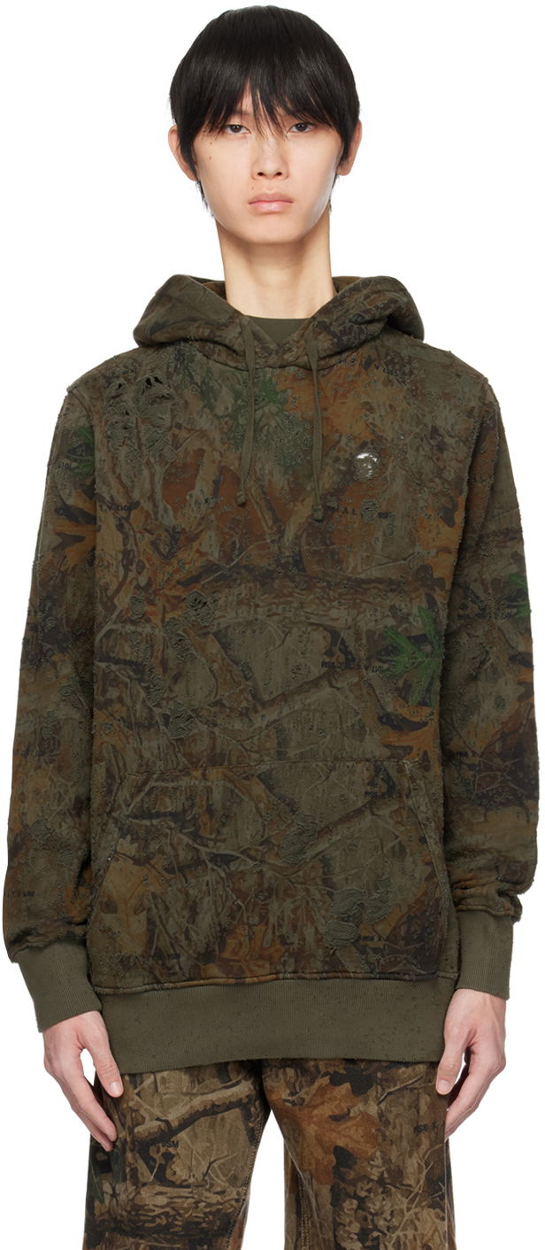 Sweatshirt 1017 ALYX 9SM Camo Hoodie Grøn | AAUSW0217FA01, 0