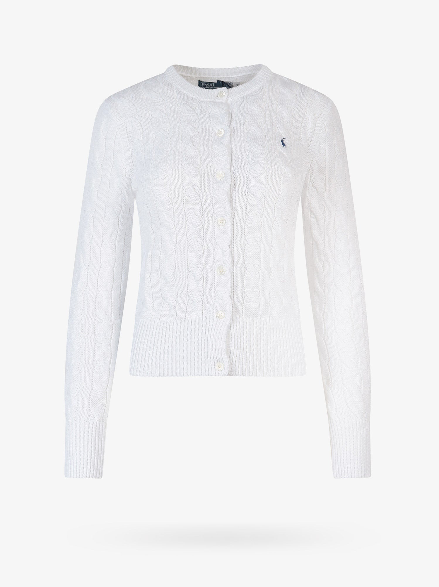 Sweater Polo by Ralph Lauren White Cable Knit Cardigan Hvid | 211891643001, 0