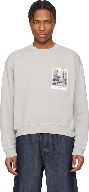 Sweater Helmut Lang Helmut Lang Dumbo Postcard Crewneck Sweatshirt Grå | O10HM523, 0