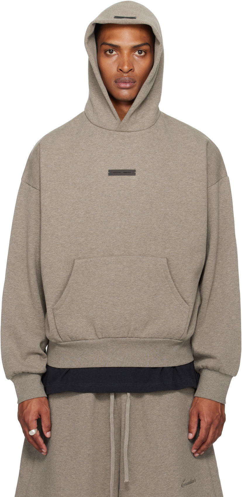 Sweatshirt Fear of God Fear of God ESSENTIALS Fleece Hoodie, Classic Fit Grå | 192SP252053F